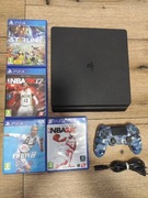 SONY PLAYSTATION 4 SLIM 500GB Konsola do gier Zestaw z 4 grami i Padem V2