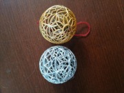 Bombki choinkowe 6 cm ażurowe