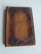 Skórzany portfel/ pokrowiec/ futerał na dokumenty  z okresu PRL 