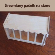 Drewniany paśnik na siano ŚWINKA MORSKA KRÓLIK