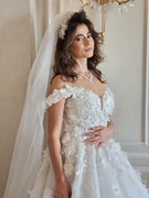 Suknia ślubna z motywem kwiatowym - stan b. dobry użyta raz na ślubie 2024