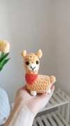 Alpaka, lama na szydełku handmade, dekoracja 