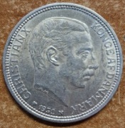 Dania, 2 korony, 1930, 60 rocznica urodzin króla Chrystiana X, PL007