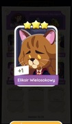 Monopoly go karta Eliksir wielosokowy 3* set 14 naklejka