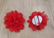 Spineczki kwiatuszki czerwone 