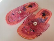 Klapki dziewczęce rozm. 32 RÓŻOWE - 18 cm