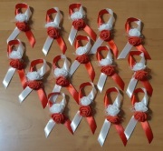Kotyliony biało czerwone 15szt