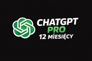 Chat GPT Pro 12Miesięcy Nielimitowany dostęp do najpotężniejszej AI ChatGPT