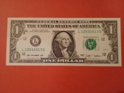 USA 1 DOLAR SERIA 2009 BANK OF SAN FRANCISCO L-12 UNC