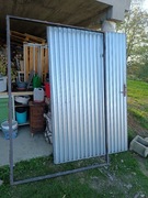 Drzwi stalowe ocynkowane zewnętrzne techniczne -budowlane 140x220