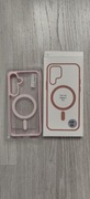 ETUI różowe do SAMSUNG GALAXY S24 5G do MagSafe przezroczyste PUDROWY RÓŻ