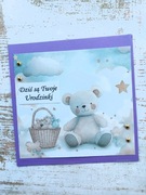 Urodzinowa kartka dziecięca Miś