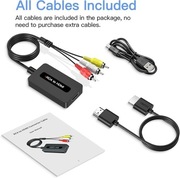SUNNATCH Konwerter RCA (Chinch) do HDMI z kablami HDMI i RCA w zestawie