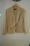 przepiękna marynarka/żakiet 100% len next 40/12