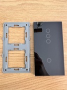 Panel szklany z ramką dwu modułowy 3+1 do włączników inteligentnych wifi