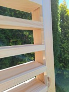 Żaluzje drewniane ruchome na taras