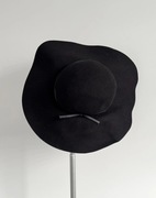Kapelusz wełniany 100% wełna wool klasyczny czarny m 56 H&M