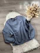 House niebieska bluza basic oversize gładka luźna L 40