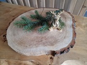 Plaster Drewna Dąb 40 cm Szlifowany Suchy Stroik Święta Ozdoba Wesele DIY