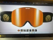 GOGLE NARCIARSKIE SNOWBOARDOWE Z LUSTRZANĄ POWŁOKĄ