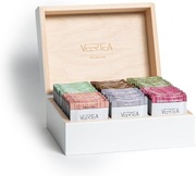 Veertea Zestaw Herbat Prezentowy 96 Torebek Drewniane Pudełko 6 Smaków