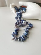 Stary naszyjnik z masy perłowej koraliki lata 80 vintage