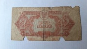 BANKNOT 2 ZŁ 1944  SERIA BX DWA ZŁOTE