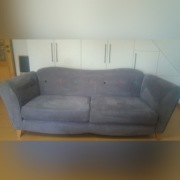 Sofa 3-osobowa bez funkcji spania szara 