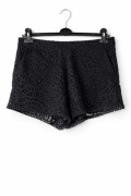 Czarne koronkowe szorty H&M 32