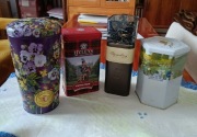 Zestaw puszek na kawę, herbatę.Nowe.