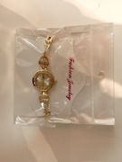 Elegancki zegarek damski bransoleta złota ze  stali chirurgicznej 