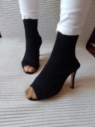 (40) Wysokie Botki szpilki letnie sandałki z Londynu, NOWE 