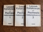 Leszek Kołakowski - Pochwała niekonsekwencji 3 tomy