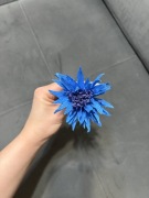 Ręcznie robione kwiaty – chabry do palmy wielkanocnej – 10 szt.