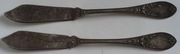 DWIE SREBRNE ŁOPATKI DO RYB przed 1900 r.  SPOT+10%