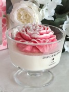 Świeca PIWONIA.  Świeca sojowa. 