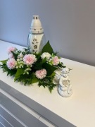 Stroik ze zniczem, dla dziecka, na grób, cmentarz