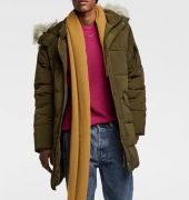 LUX, ZARA, Ciepła Pikowana Kurtka, Parka, L jak XL