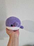 BTS wieloryb fioletowy na szydełku 