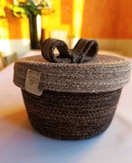 Ozdobne Pudełko ze Sznurka Pojemnik na Słodycze Prezent Rękodzieło