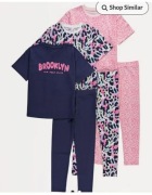 Bawełniane komplety 3 pak George 134-140 9-10 bluzki legginsy