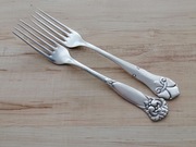 POSREBRZANE WIDELCE OBIADOWE DANIA 2szt