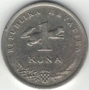 Chorwacja 1 kuna 1993 - 22,5 mm - nr 1