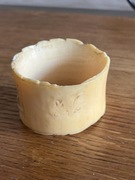 Rzeźbiony pierścień z kła kości dekoracja etniczna