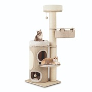 Drapak dla kota z domkiem i hamakiem wysoki 154 cm