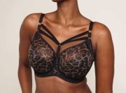 Bravissimo 36L, 80P black leopard print