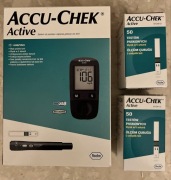 Glukometr Accu-Chek Active zestaw NOWY 110 pasków 