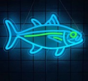 NEON LED RYBA RYBKA szyld do restauracji sklepu baru smażalnia ryb