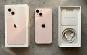 Apple iPhone 13 128GB Różowy / IDEALNY stan / Kompletny zestaw / GRATISY