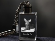 Oriental Cat brelok sześcienny Świecący